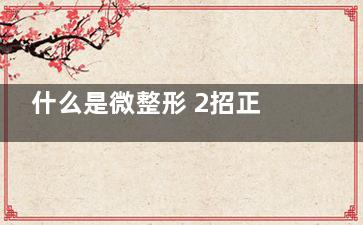 什么是微整形 2招正确选择适合自己的微整形